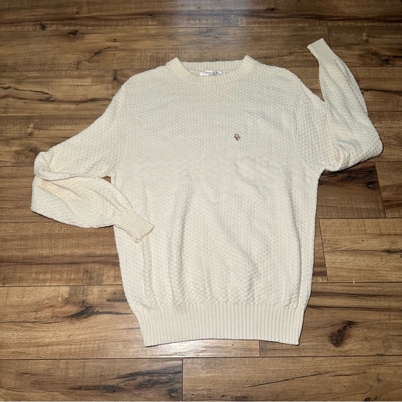 Christian Dior Monsieur Cream Sweater sz Large - Picture 1 of 8